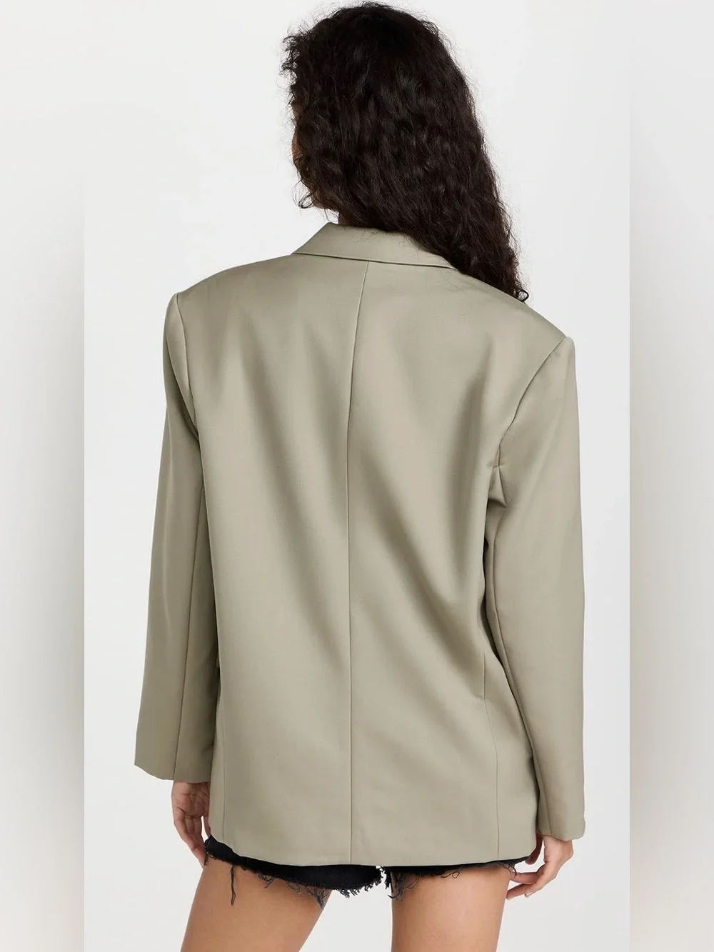 Anine Bing Quinn Blazer in Sage Green